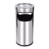 Lixeira Com Cinzeiro Para Área De Fumante/fumódromo- Inox:Inox - 2