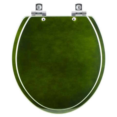 Assento Sanitário com Amortecedor Convencional Oval Verde Degrade para Todos Os Fabricantes