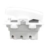 Interruptor Meio Fio Para Abajur e Lustres Simples 1 Tecla Branco Modelo Pera - 50 Unidades - 5