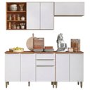 Ver imagem 1 de Armário de Cozinha Completa 8 Portas 2 Gavetas 100% MDF Clara