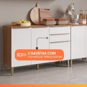 Ver imagem 4 de Armário de Cozinha Completa 8 Portas 2 Gavetas 100% MDF Clara