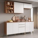 Ver imagem 2 de Armário de Cozinha Completa 8 Portas 2 Gavetas 100% MDF Clara
