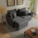 Ver imagem 1 de Sofá Cama Retrátil e Reclinável 200cm Colibri CabeCasa MadeiraOriginals