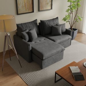 Sofá Cama Retrátil e Reclinável 200cm Colibri CabeCasa MadeiraOriginals