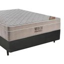 Ver imagem 5 de Cama Box Casal Sintético + Colchão Casal Ortobom Airtech Molas SpringPocket (65x138x188) Cinza