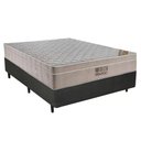 Ver imagem 1 de Cama Box Casal Sintético + Colchão Casal Ortobom Airtech Molas SpringPocket (65x138x188) Cinza