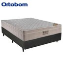 Ver imagem 6 de Cama Box Casal Sintético + Colchão Casal Ortobom Airtech Molas SpringPocket (65x138x188) Cinza