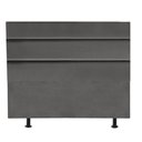 Ver imagem 3 de Cabeceira Estofada Argentina 140cm Casal para Cama Box Suede Cinza Escuro Grafite Gat Magazine
