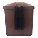 Ver imagem 2 de Cesto Individual Lixeira Coleta Seletiva 40 Litros Com Poste:Preto