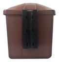 Ver imagem 2 de Cesto Individual Lixeira Coleta Seletiva 40 Litros Com Poste:Preto