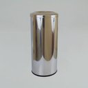 Ver imagem 3 de Lixeira Aço Inox com Tampa Basculante Meia Esfera 30 Litros:Inox