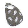 Babador Tecebem Baby Kinder Impermeável C/ Botão Mia Cinza - 1