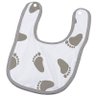 Babador Tecebem Baby Kinder Impermeável C/ Botão Mia Cinza - 2
