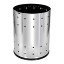 Ver imagem 1 de Lixeira Aço Inox Casa Ou Escritório 22 Litros Telada:Inox