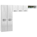 Ver imagem 1 de Cozinha de Aço Compacta Rubi 7 Portas Smart Branco - Telasul