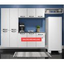 Ver imagem 4 de Cozinha de Aço Compacta Rubi 7 Portas Smart Branco - Telasul