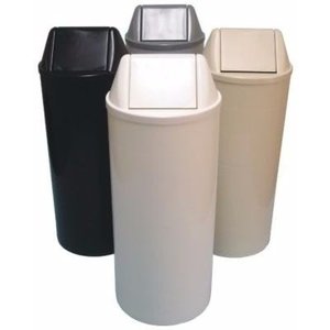 Cesto Lixeira 22 Litros Com Tampa Vai E Vem Basculante:Verde