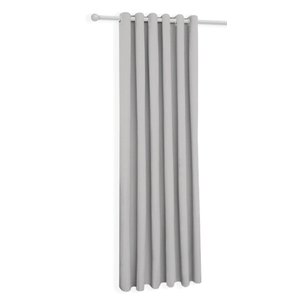 Cortina Oxford Cinza-clarouma Folha Sala/quarto 150x180 Fabritex