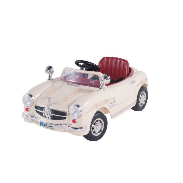 Carro Elétrico Infantil Esporte Branco com Controle Remoto BEL