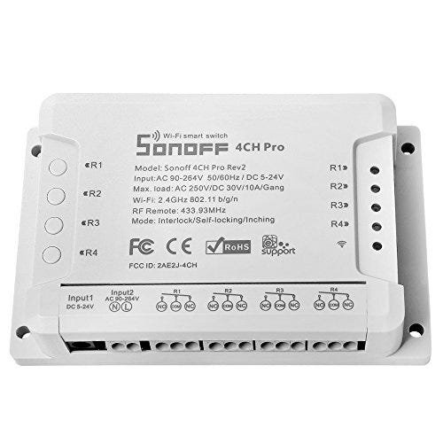 Sonoff 4CH Pro R2 Tomada Inteligente e Controle Remoto Wifi