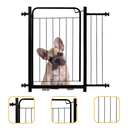 Ver imagem 1 de Portão Pet Preto Proteção Criança Bebê Cachorro Cão com Extensor 15cm Itagold