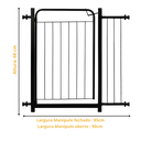 Ver imagem 2 de Portão Pet Proteção Criança Bebê Cachorro Cão com Extensor 15cm Itagold