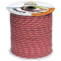 Corda Seda 10mm Poliéster rolo Com 50m Vermelha- tropical - 1