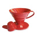 Ver imagem 1 de Coador de Café em Acrílico Vermelho Hario V60 - Tamanho 01