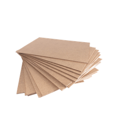 Kit 10 Chapa de MDF Cru 3mm -20cm x 28cm x 3mm - Placa Decoração, Chapa para Adesivo Sublimação - 2