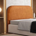 Ver imagem 2 de Cabeceira Cama Box Queen 160cm Orgânica Lanna W01 Couríssimo Canela - Lyam Decor