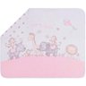 Manta para Bebê Colibri Estampada Suedine - 100% Algodão - 80x100cm - Zoo Rosa - 1