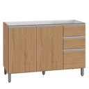 Ver imagem 2 de Balcão 3 Portas 2 Gavetas sem Tampo Evidence