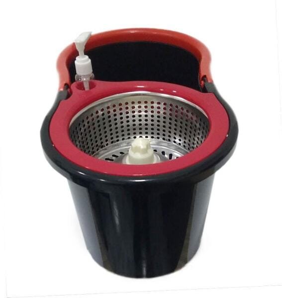 Balde Esfregão Mop Cabo 1.60 Centrifuga Inox 2 Refis - 3