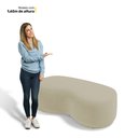 Ver imagem 7 de Conjunto 02 Puffs Decorativos Living Aisha Orgânico Veludo Bege - Desk Design