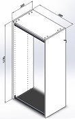 Closet Completo -Pratik Linear com Cabideiro, Gavetas e Sapateiro - Superclose - 5