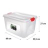 Caixa Organizadora Grande com Tampa Transparente 30 Litros - 5