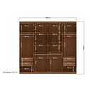 Ver imagem 4 de Guarda Roupa 8 Portas e 4 Gavetas Master New 8.4 Jatobá