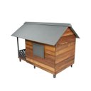 Ver imagem 4 de Casinha Casa de Cachorro Madeira Grande com Varanda Dog House