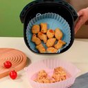 Ver imagem 3 de Kit 2 Forma de Silicone para Airfryer 20 Cm Cores Sortidas Cores Sortidas