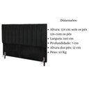 Ver imagem 5 de Cabeceira Cama Box Queen 160cm Carla Suede Preto e Frame