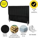 Ver imagem 6 de Cabeceira Cama Box Queen 160cm Carla Suede Preto e Frame