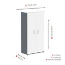 Ver imagem 4 de Armário Alto 2 Portas 159,6x79,2x41 Cm Pivotante