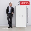 Ver imagem 6 de Armário Alto 2 Portas 159,6x79,2x41 Cm Pivotante