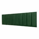 Ver imagem 3 de Cabeceira King Veludo Verde Placa Modulada Estofada Ripada Adesiva