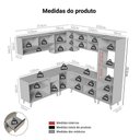 Ver imagem 3 de Armário de Cozinha Completa de Canto 445cm Crema Nice Madesa 02