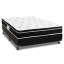 Ver imagem 1 de Cama Box Casal: Colchão Molas Bonnel Ortobom Nanolastic Physical Spring + Base CRC Courano Black(