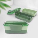 Ver imagem 3 de Conjunto Bolsa Térmica C- Bolsos e Pote de Marmita, Garrafa 430 Ml e Porta Talheres Verde
