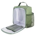 Ver imagem 6 de Conjunto Bolsa Térmica C- Bolsos e Pote de Marmita, Garrafa 430 Ml e Porta Talheres Verde