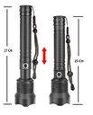 Ver imagem 2 de Lanterna Led XHL-P90 Super Potente Em Alumínio Com 2 Baterias Recarregaveis BM-8503