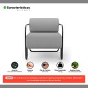 Ver imagem 3 de Kit 02 Poltronas Decorativas Orgânica Living Miska Linho Cinza - Desk Design